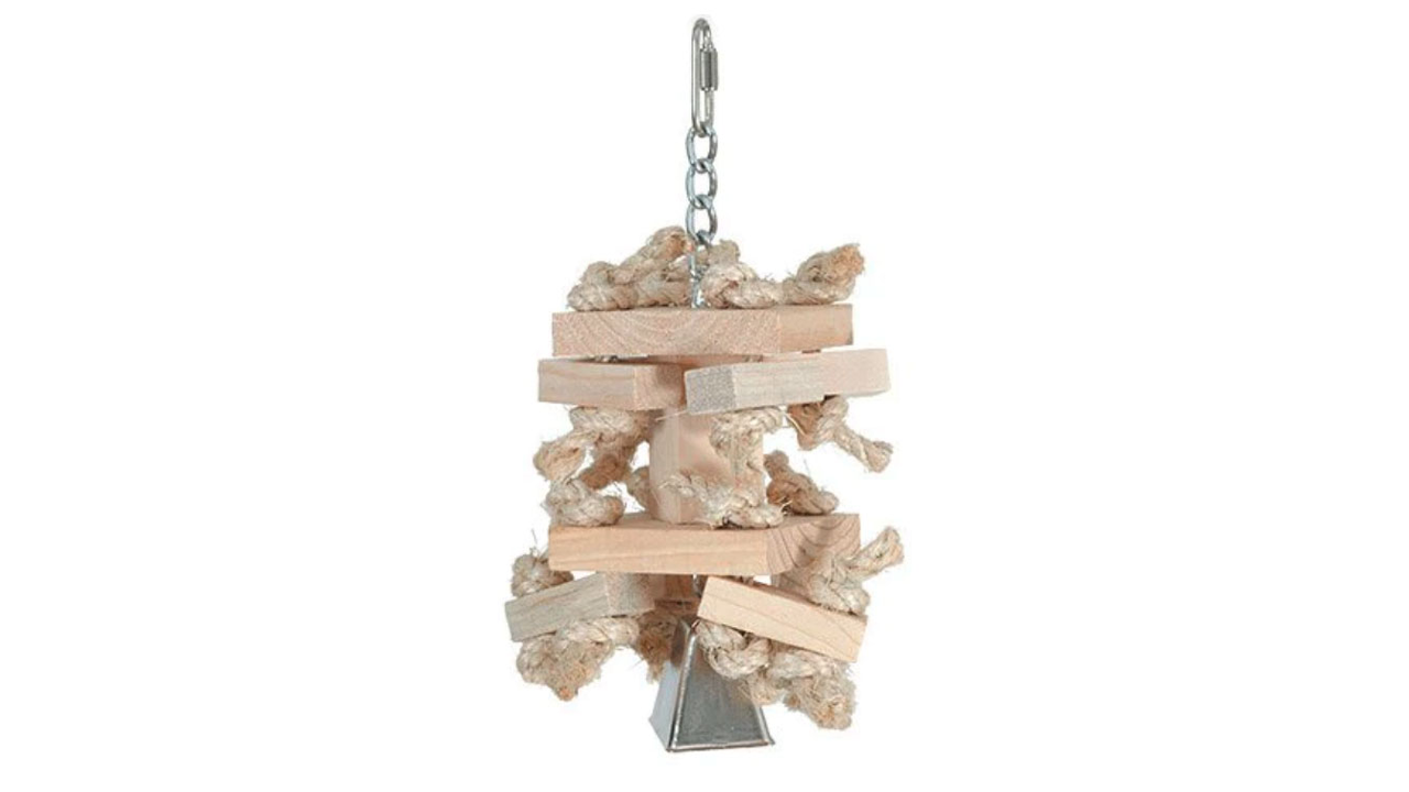 Featherland Paradise Natural Knots 'n Blocks - Bird Toys 