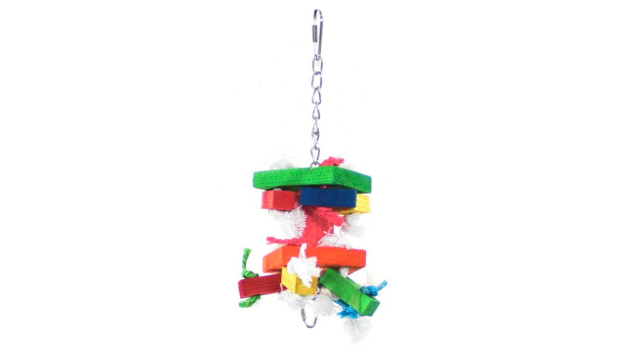 Featherland Paradise Short Knots 'n Blocks - Bird Toys 