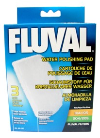 Fluval 105/205 Polishing Pad 3pk - Fish Tank Filter Media 