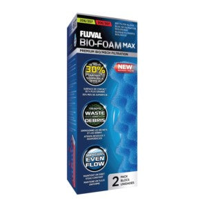 Fluval 207/307 and 206/306 Bio Foam Max 2 Pack - Fish Tank Filter Media 
