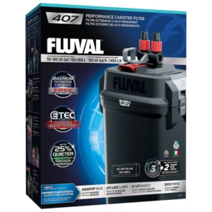 Fluval 407 External Canister Filter - Fish Tank Filters, Powerheads & Wavemakers 