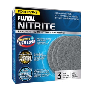 Fluval FX4 / FX6 Nitrite Remover Pad 3pk - Fish Tank Filter Media 