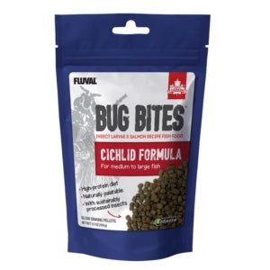 Fluval Bug Bites Cichlid Formula Medium to Large Fish 100g