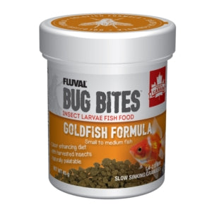 Fluval Bug Bites Goldfish Formula Small to Medium Fish - Sinking Granules 45g