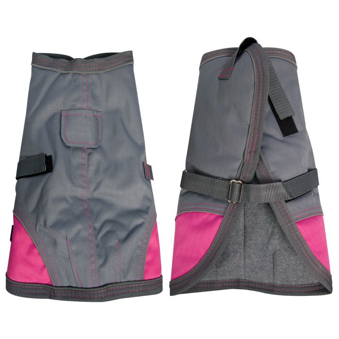 Pet One NightWalker Coat Charcoal/Pink