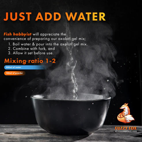 Fuzzy Fox Axolotl Gel 65g - Fish Tank Food 