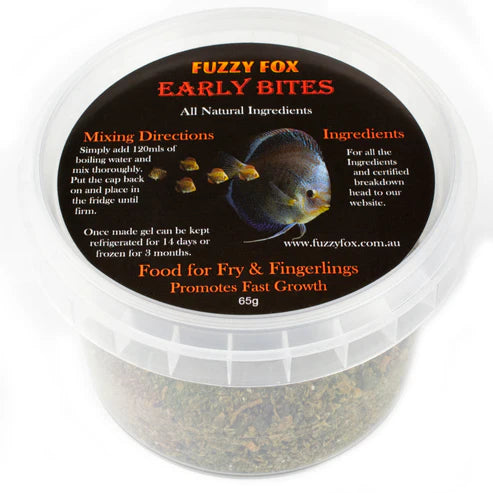 Fuzzy Fox Early Bites Fish Gel - Fish Tank Food - 65g-200g-700g