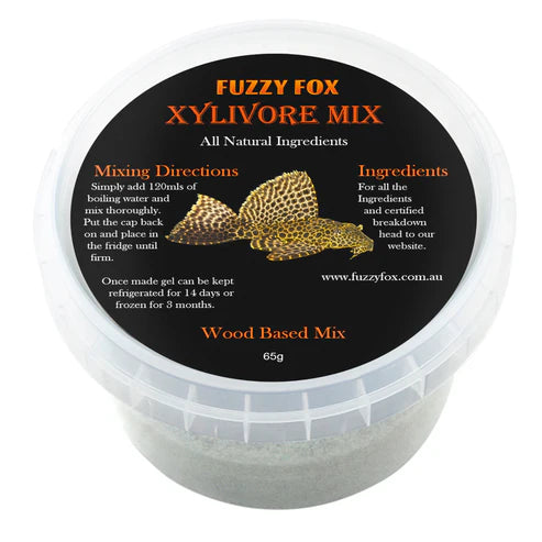 Fuzzy Fox Xylivore Fish Gel - Fish Tank Food - 65g-200g-700g