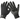 Black Magic Grooming Gloves for Dogs and Horses - BLACK