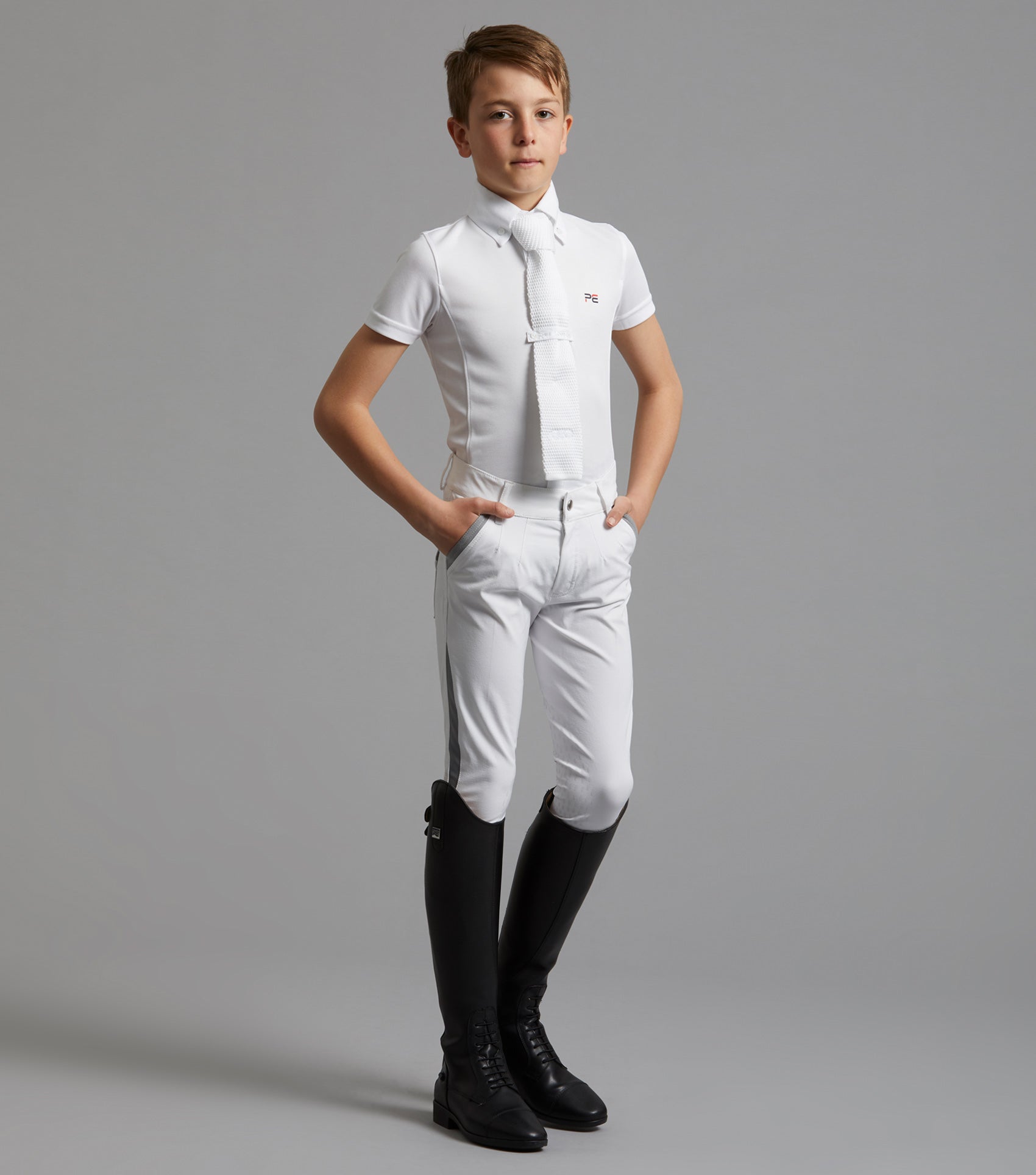 Premier Equine Gando Boys Gel Knee Competition Riding Breeches