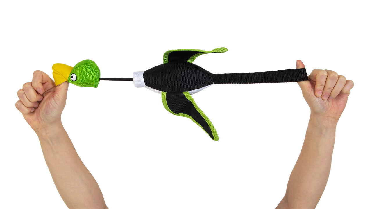 Hyper Pet Flying Mini Duck Green - Dog Toys 