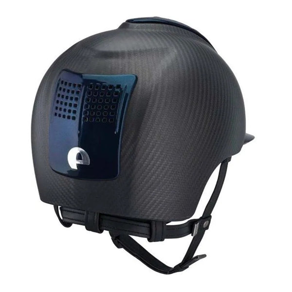 KEP Italia Carbon Helmet E-Light Matte / Metal Blue Inserts - Equine Helmets - 2 Inserts / M 51cm-2 Inserts / M 52cm-2 Inserts / M 53cm-2 Inserts / M 54cm-2 Inserts / M 55cm