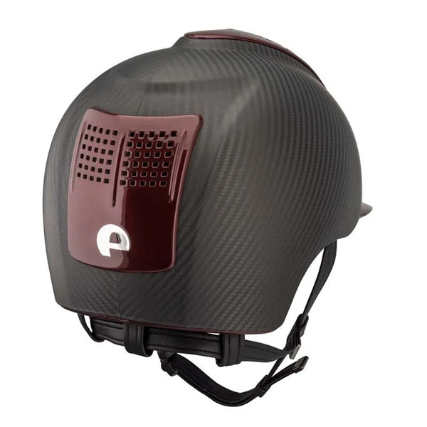 KEP Italia Carbon Helmet E-Light Matte / Metal Bordeaux Inserts - Equine Helmets - 2 Inserts / M 51cm-2 Inserts / M 52cm-2 Inserts / M 53cm-2 Inserts / M 54cm-2 Inserts / M 55cm