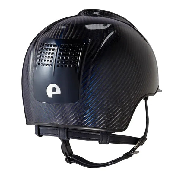 KEP Italia Carbon Helmet E-Light Shine Blue / Metal Blue Inserts - Equine Helmets - 3 Inserts / M 51cm-3 Inserts / M 52cm-3 Inserts / M 53cm-3 Inserts / M 54cm-3 Inserts / M 55cm