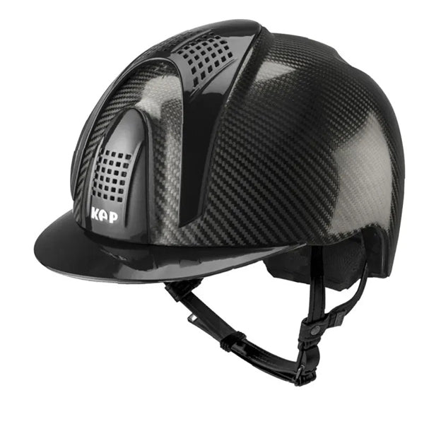KEP Italia Carbon Helmet E-Light Shine / Metal Black Inserts - Equine Helmets - 3 Inserts / M 51cm-3 Inserts / M 52cm-3 Inserts / M 53cm-3 Inserts / M 54cm-3 Inserts / M 55cm