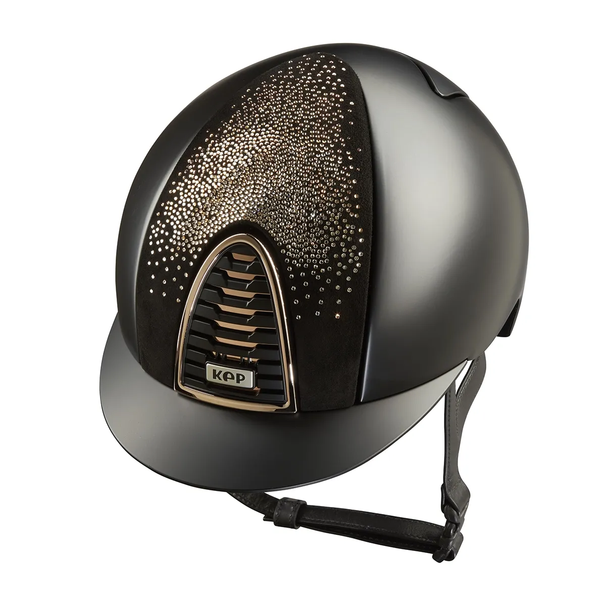 KEP Italia Cromo 2.0 Nebula Collection - Equine Helmets - Textile Black/Rose Gold / M 51cm-Textile Black/Rose Gold / M 52cm-Textile Black/Rose Gold / M 53cm-Textile Black/Rose Gold / M 54cm-Textile Black/Rose Gold / M 55cm