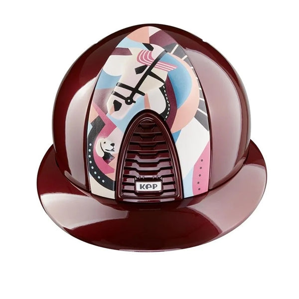 KEP Italia Cromo 2.0 Pegasus Collection - Polo Visor - Equine Helmets - Burgundy / M 51cm-Burgundy / M 52cm-Burgundy / M 53cm-Burgundy / M 54cm-Burgundy / M 55cm