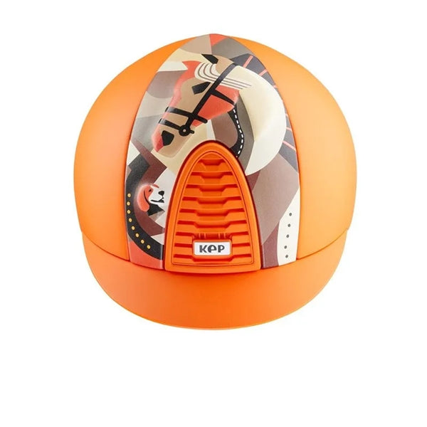 KEP Italia Cromo 2.0 Pegasus Collection - Equine Helmets - Orange Textile / M 51cm-Orange Textile / M 52cm-Orange Textile / M 53cm-Orange Textile / M 54cm-Orange Textile / M 55cm