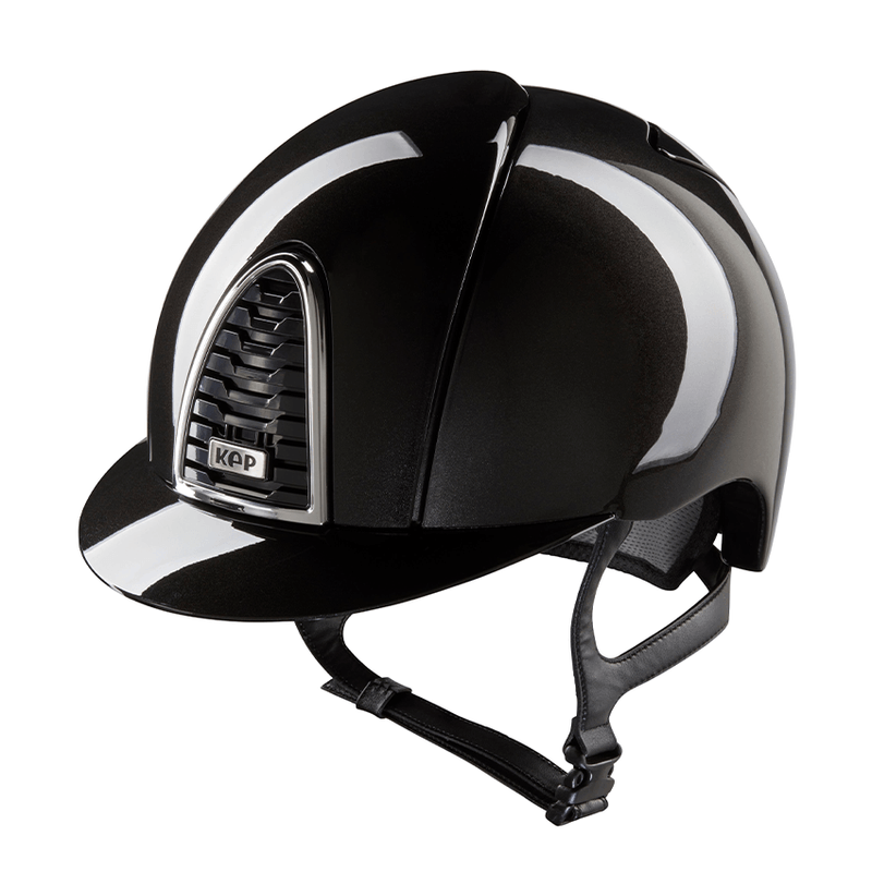 KEP Italia Cromo 2.0 Shine Black - Equine Helmets - Black Shine / M 51cm-Black Shine / M 52cm-Black Shine / M 53cm-Black Shine / M 54cm-Black Shine / M 55cm