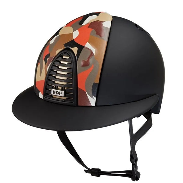 KEP Italia Cromo 2.0 Viking Collection Matte Black - Polo Visor - Equine Helmets - Orange / M 51cm-Orange / M 52cm-Orange / M 53cm-Orange / M 54cm-Orange / M 55cm