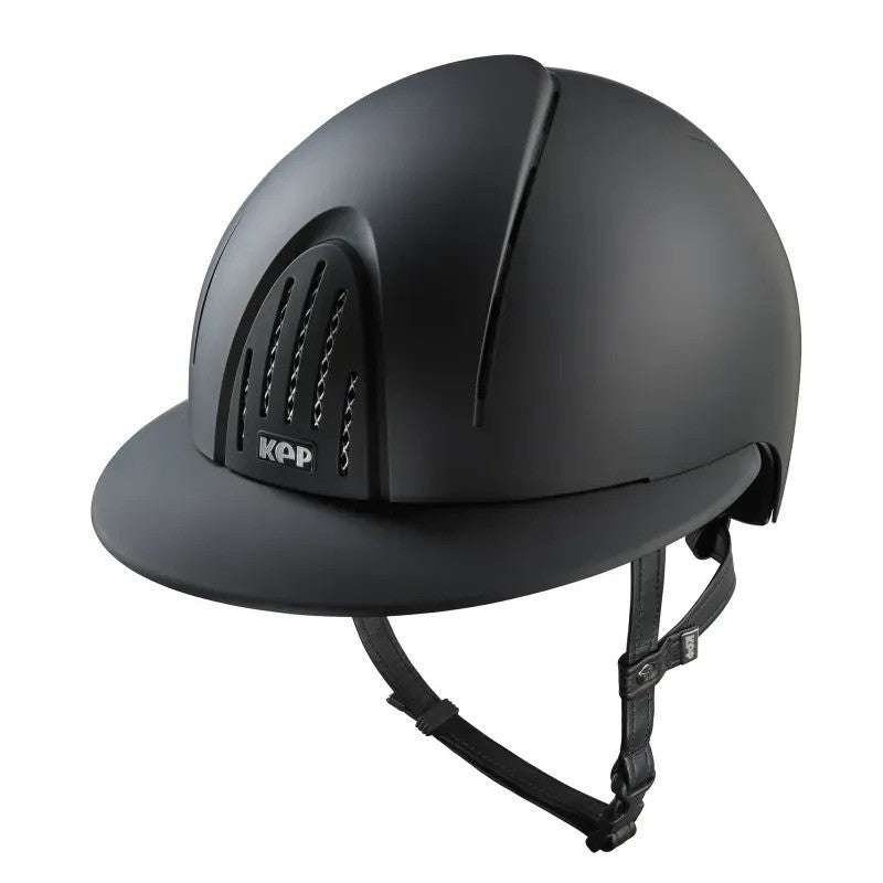 KEP Italia Smart Nova Textile - Polo Visor - Equine Helmets - Black / Black / M 51cm-Black / Black / M 52cm-Black / Black / M 53cm-Black / Black / M 54cm-Black / Black / M 55cm