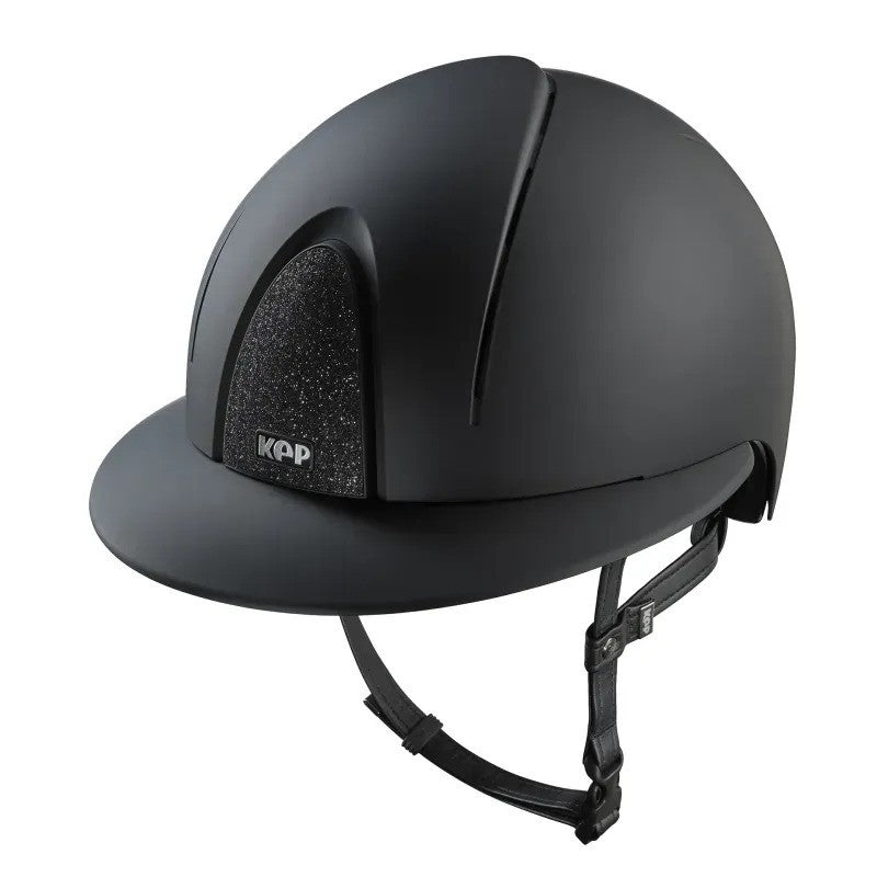 KEP Italia Smart Nova Textile - Star Polo Visor - Equine Helmets - Black / Black / M 51cm-Black / Black / M 52cm-Black / Black / M 53cm-Black / Black / M 54cm-Black / Black / M 55cm