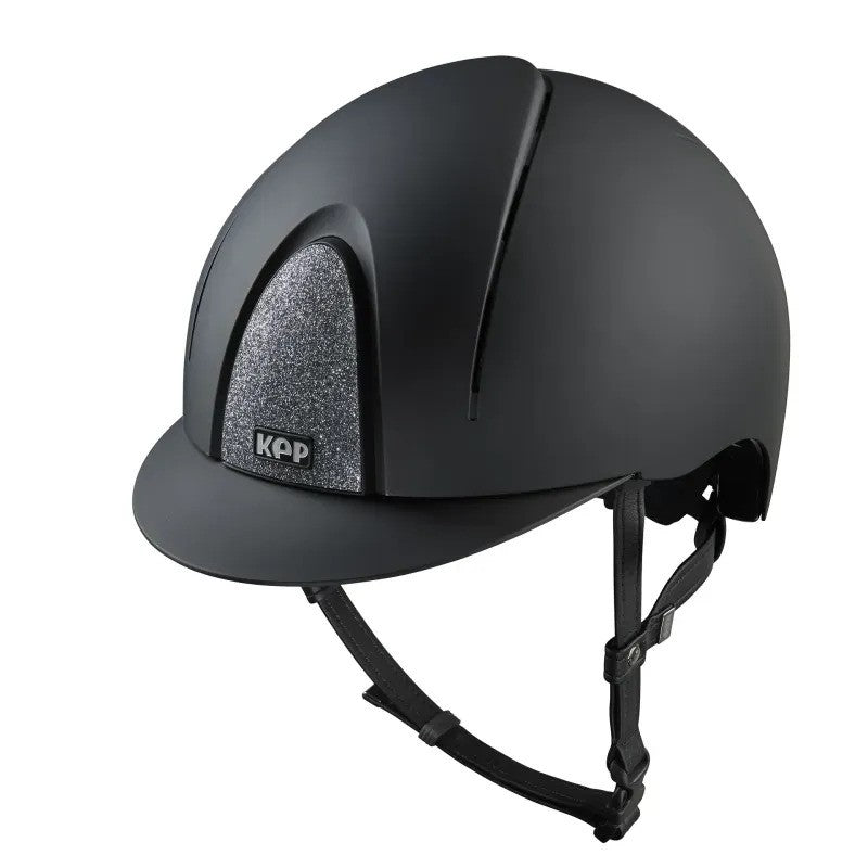 KEP Italia Smart Nova Textile - Star Silver - Equine Helmets - Black / Black / M 51cm-Black / Black / M 52cm-Black / Black / M 53cm-Black / Black / M 54cm-Black / Black / M 55cm