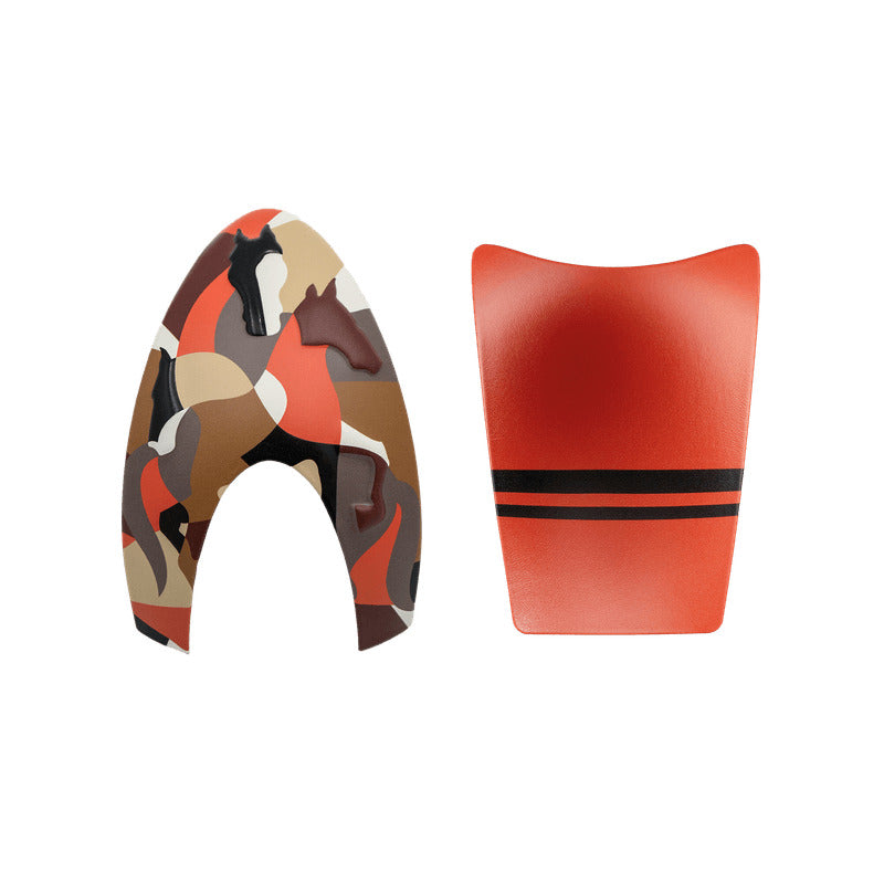 Kep Italia Front & Rear Panels - Vikings Collection - Equine Helmets - Orange / Front-Orange / Back-Pink / Front-Pink / Back-Grey / Front