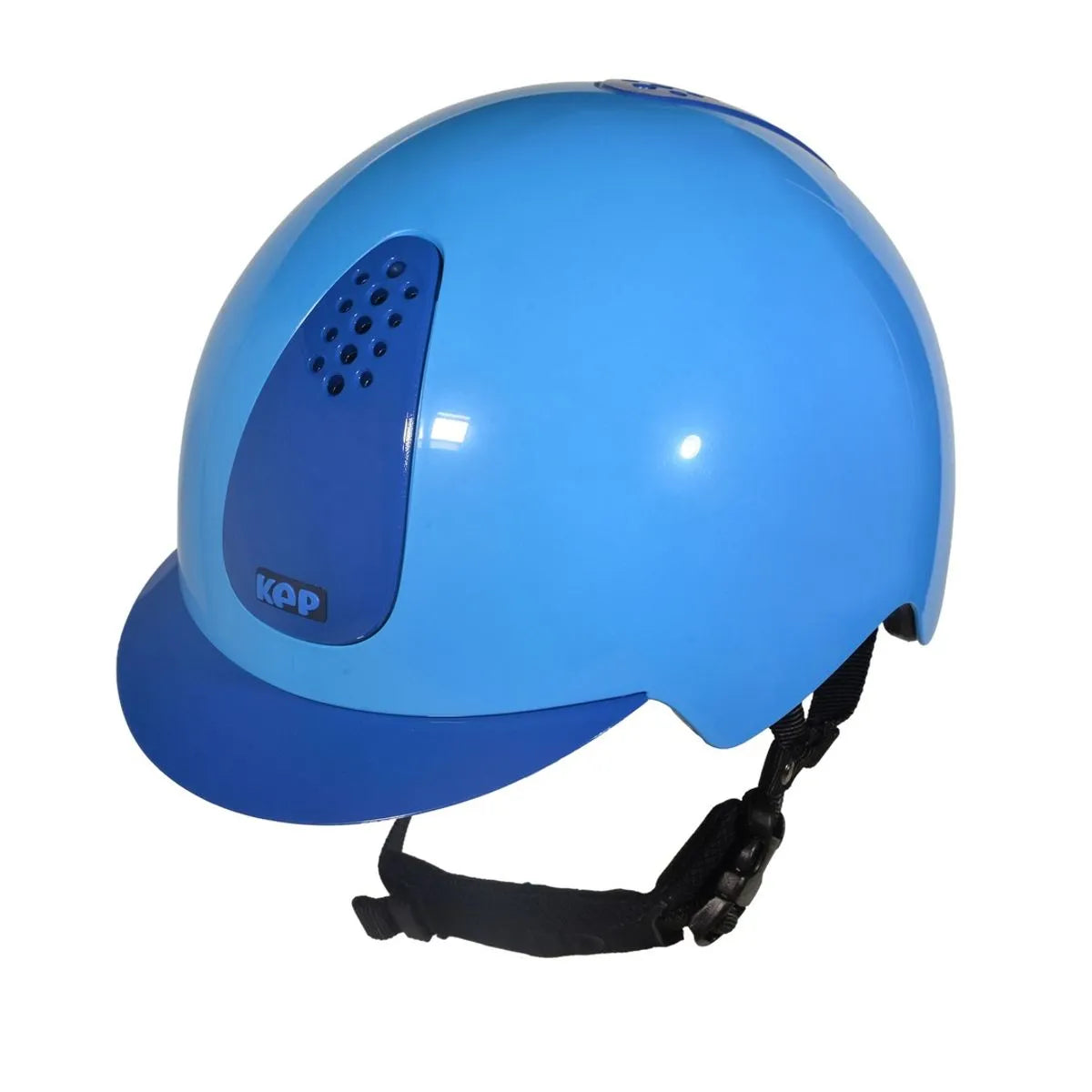 Kep Italia Keppy Kids Helmet - Light Blue & Blue - Equine Helmets - 49cm-50cm-51cm-52cm-53cm