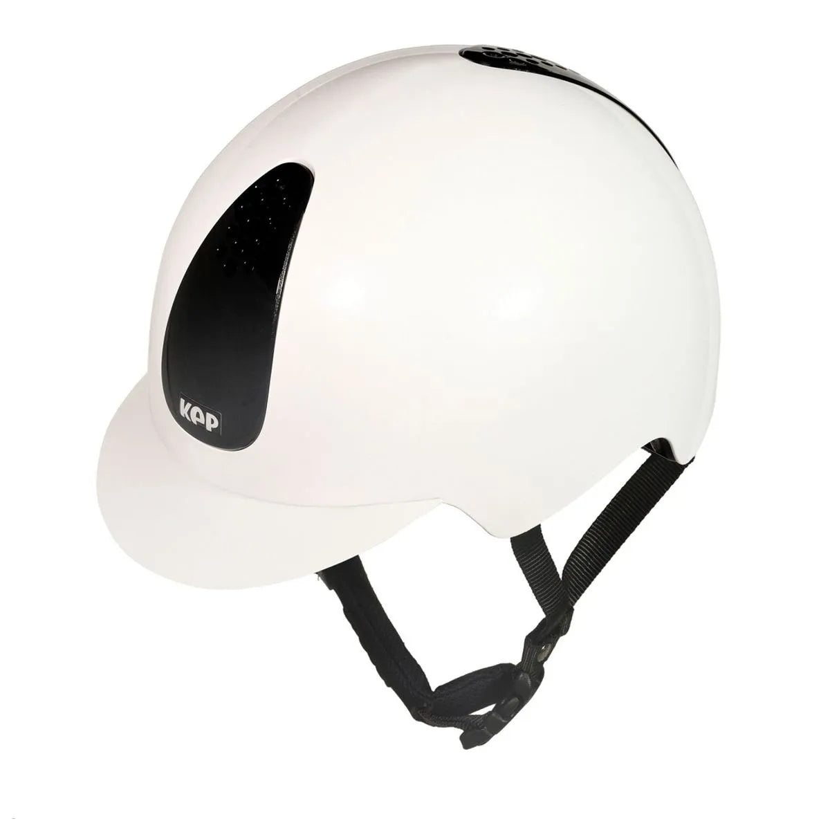 Kep Italia Keppy Kids Helmet - White & Black - Equine Helmets - 49cm-50cm-51cm-52cm-53cm