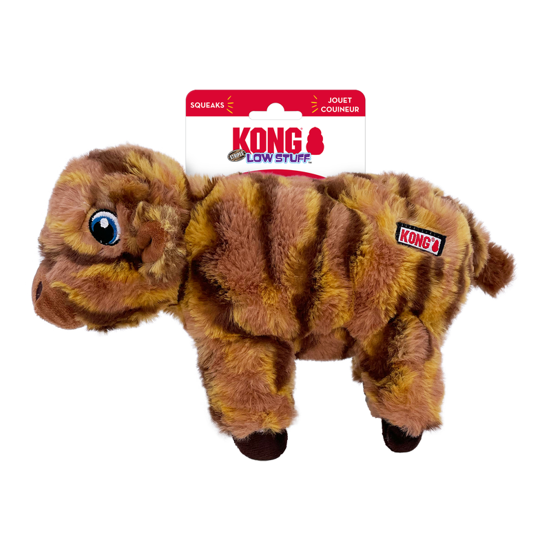 Kong Low Stuff Stripes Cow Medium - Dog Toys - Default Title