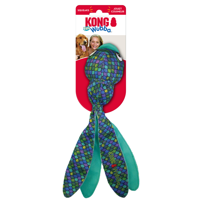 Kong Wubba Finz Blue - Dog Toys - Small-Large