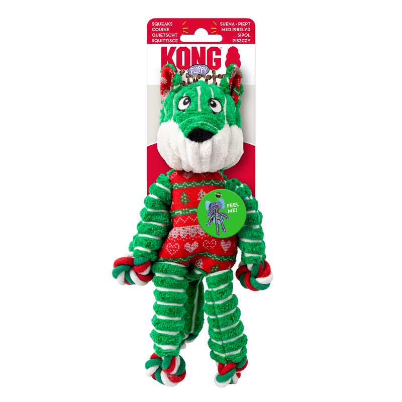 Kong Holiday Floppy Knits Fox