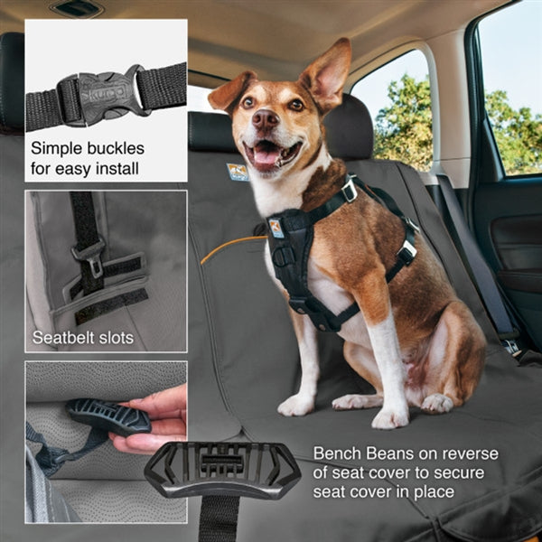 Kurgo Wander Bench Seat Cover - Black - Dog Travel 