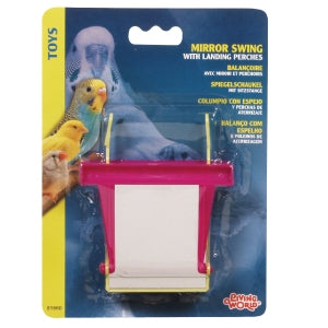 LW Bird Mirror Swing with Landing Perches - Bird Toys 