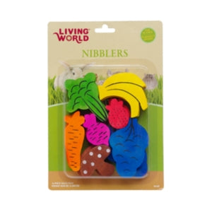 Living World Nibblers Wood Chews Fruit & Vegie