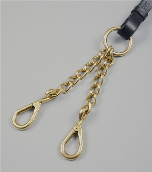 Premier Equine Leather Lead Rein with Chain Coupling