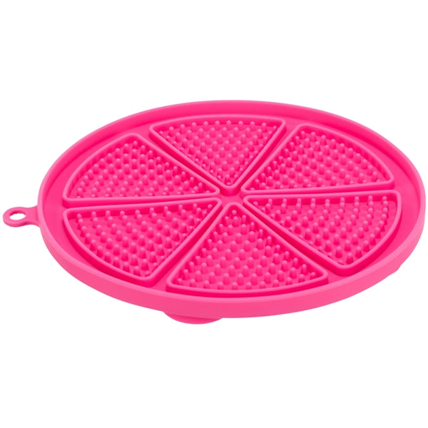 Lick 'n' Snack Mat with Suction Pad Silicone - Pink - Dog Toys 