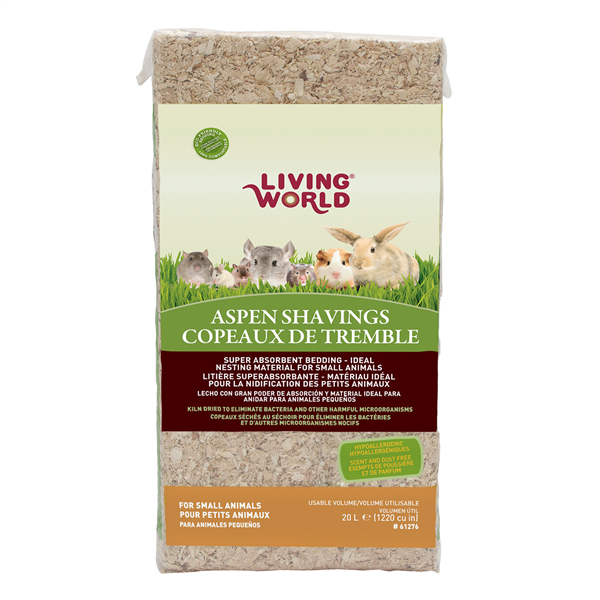 Living World Aspen 20L - Small Animal Bedding 
