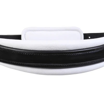 Lumiere Melodie Cavesson Matte Noseband - White Padding - Equine Horse Wear 