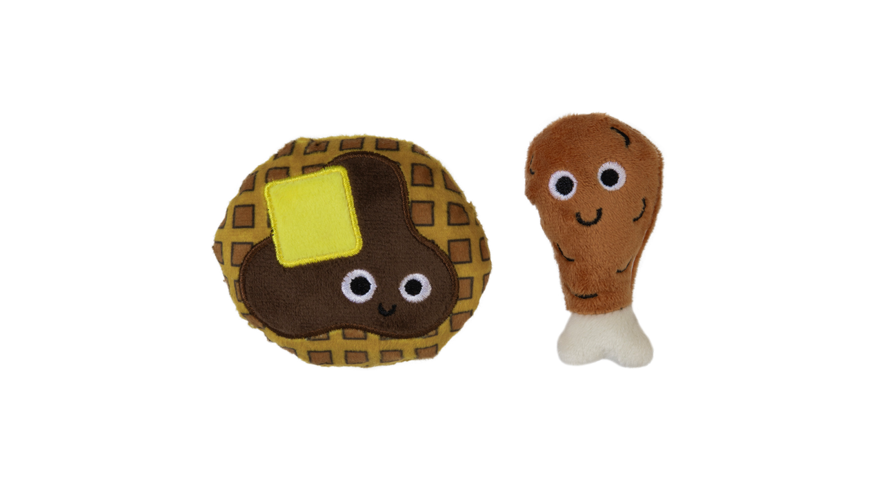 Mad Cat Chicken & Waffles 2pk - Cat Toys 