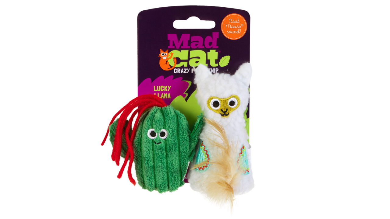 Mad Cat Lucky Llama 2pk - Cat Toys 