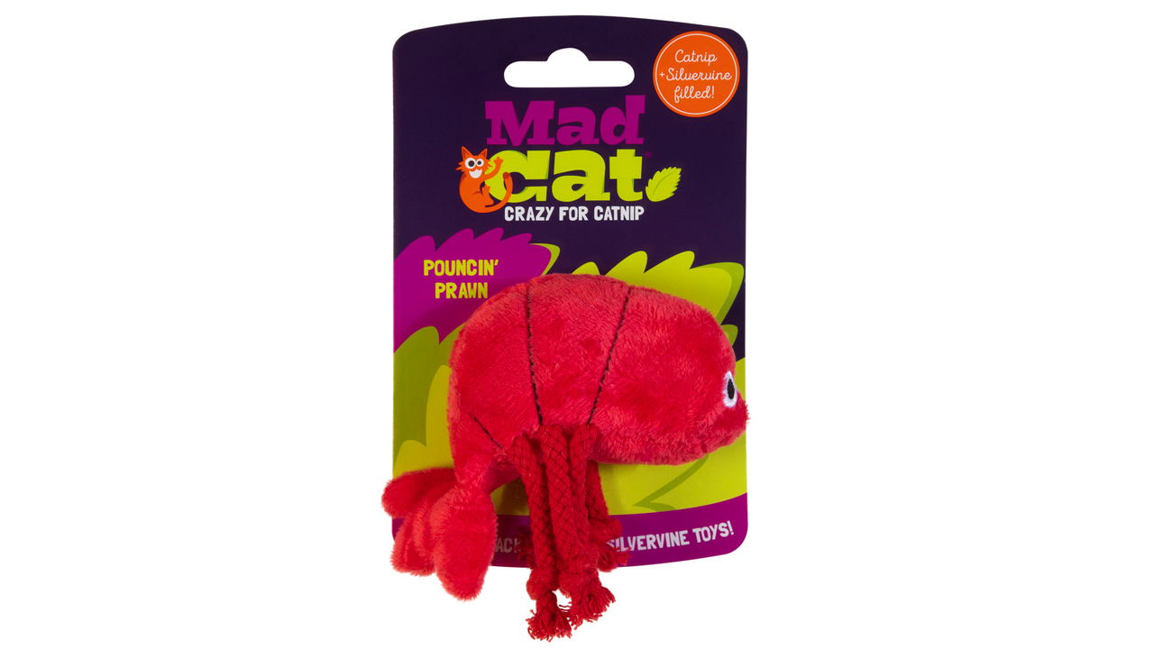 Mad Cat Pouncin' Prawn - Cat Toys 