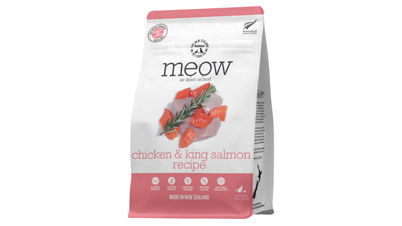 Meow Air Dried Chicken & Salmon 750g - Cat Food 