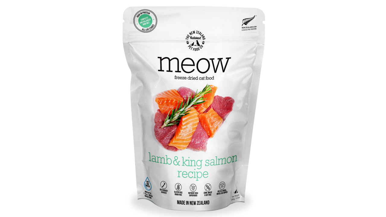 Meow Lamb & Salmon 280G - Cat Food 