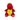 Mighty Microfiber Ball Med Dragon - Dog Toys - Red