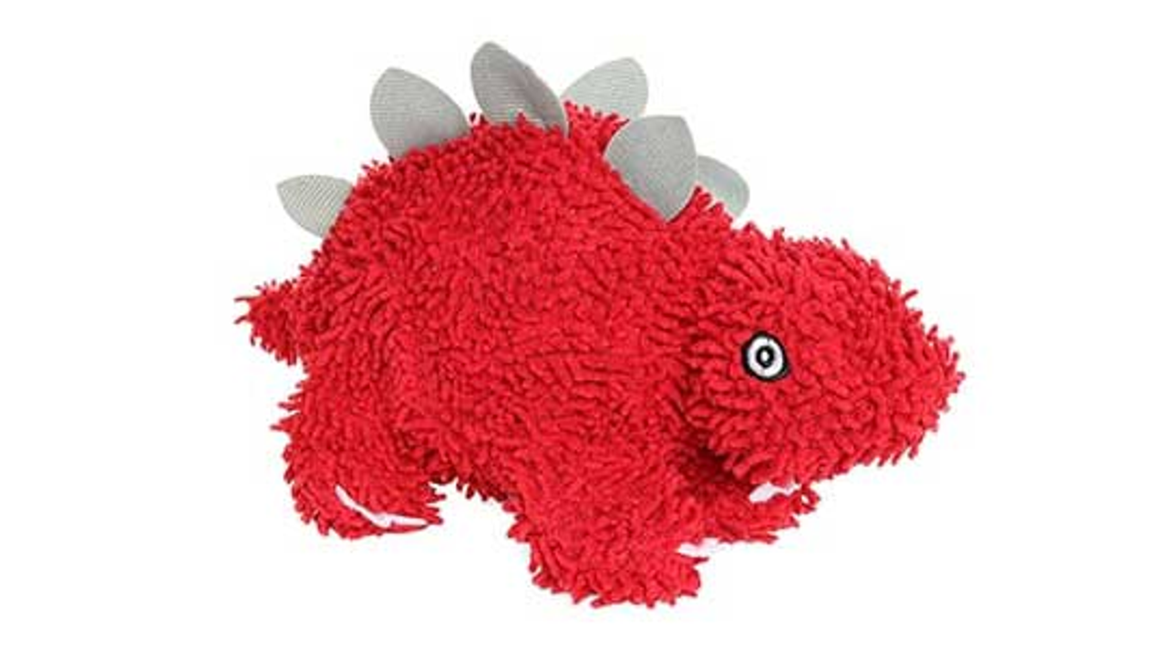 Mighty Microfiber Ball Stegosaurus Medium - Dog Toys 
