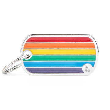 My Family Rainbow Flag - Pet I.D Tags 