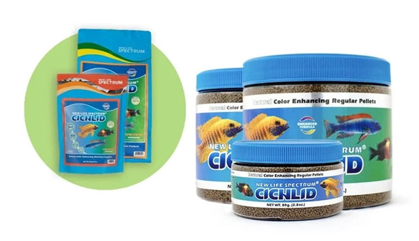 New Life Spectrum Cichlid Pellets - Fish Tank Food - 150g-300g-600g-2.2kg