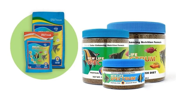 New Life Spectrum Tropical Fish Regular - Fish Tank Food - 150g-300g-600g-2.2kg